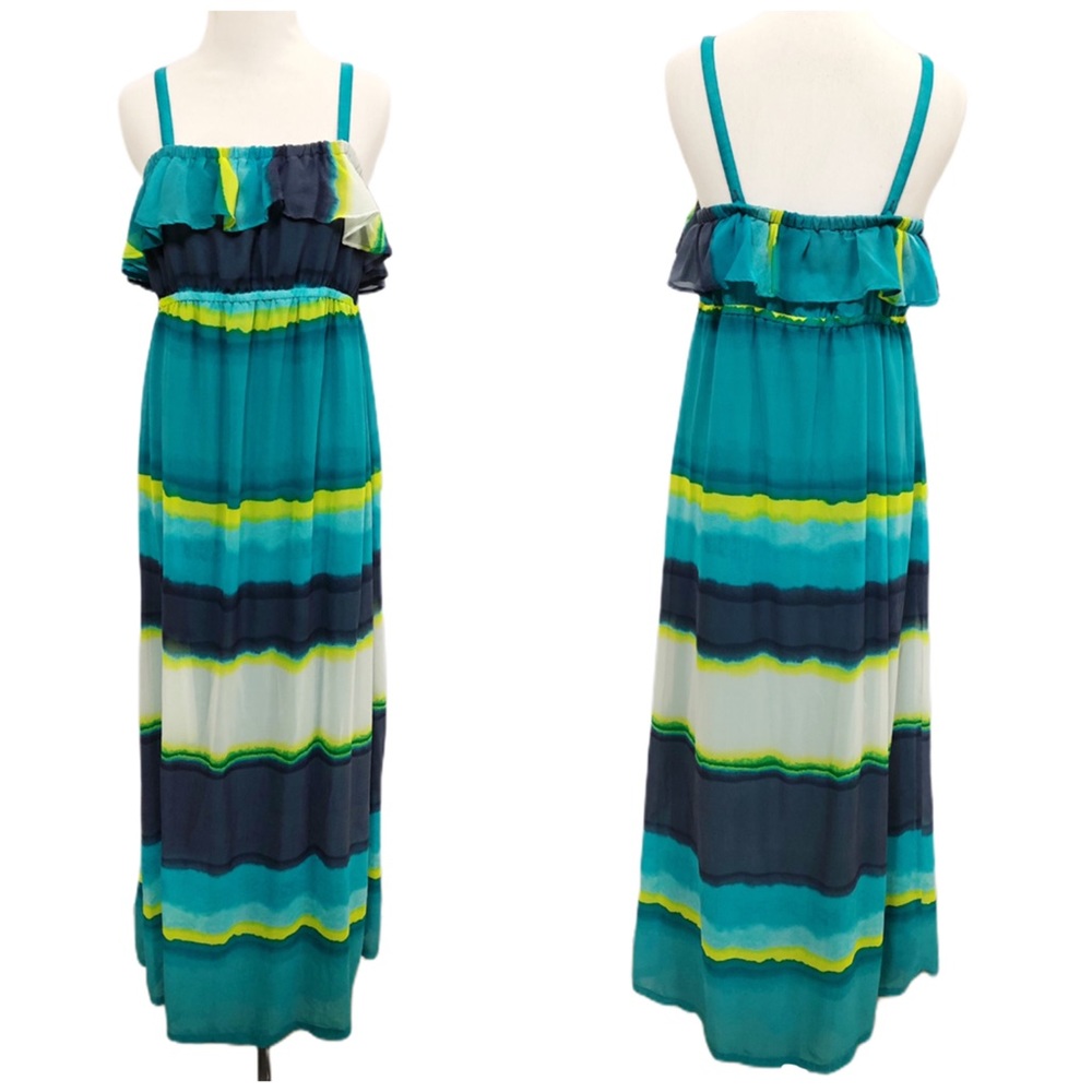 Old Navy dip dye maxi dress strapless convert 731
